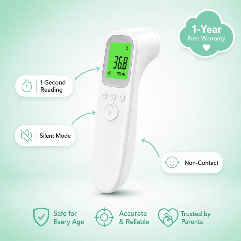 Hushtemp | Infrared Forehead Thermometer for Baby & Kids